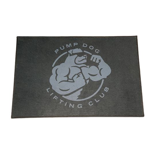 The Official Pump Dog Lifting Club Gym Mat
