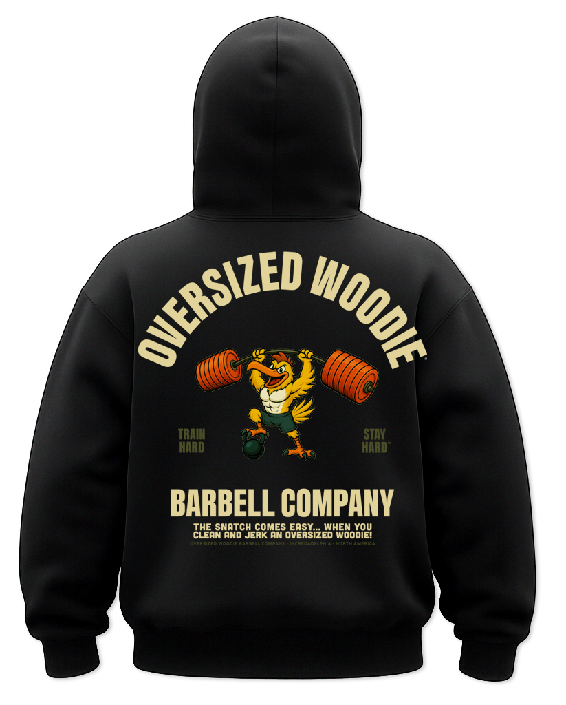 The Drop2 OverSized Woodie “Barbell Company” Hoodie