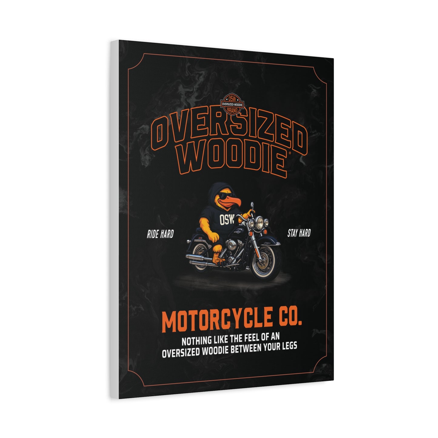 OVERSIZED WOODIE® MOTORCYCLE CO. - Big Woodie Wall Art (18" x 24")