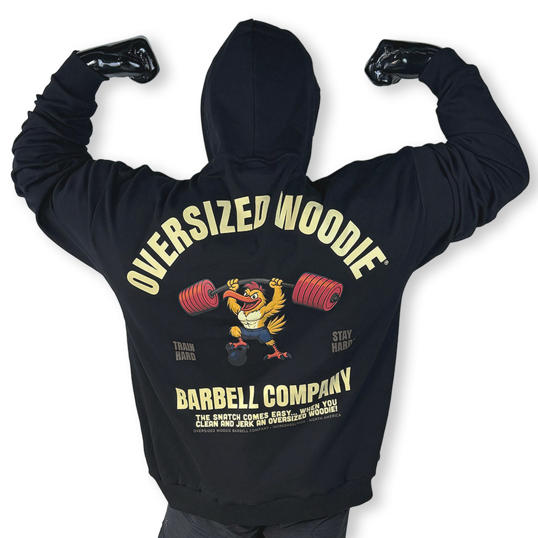 The Drop2 OverSized Woodie “Barbell Company” Hoodie
