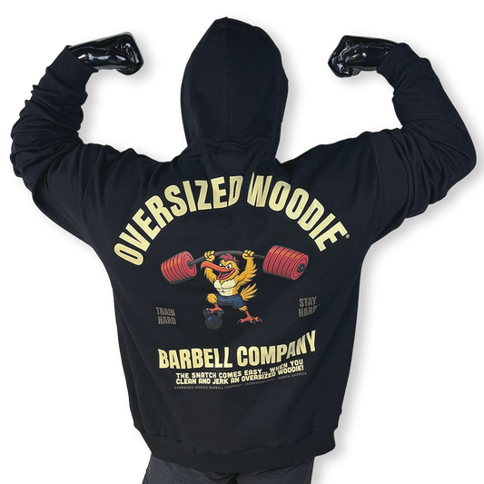 The Drop2 OverSized Woodie “Barbell Company” Hoodie