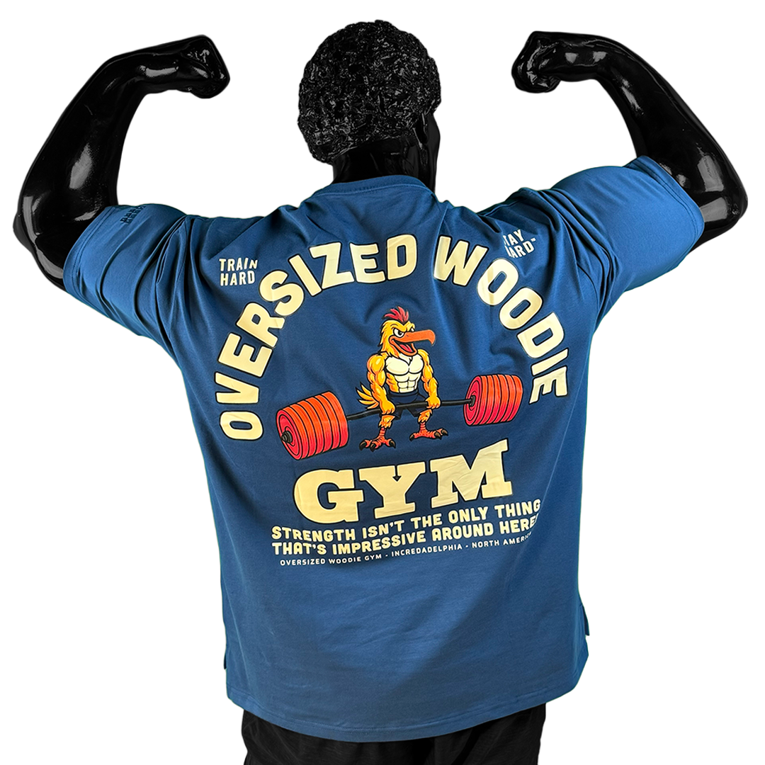 The Drop2 Blue OverSized Woodie “GYM” Pump Cover