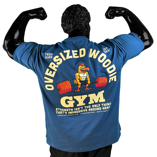 The Drop2 Blue OverSized Woodie “GYM” Pump Cover