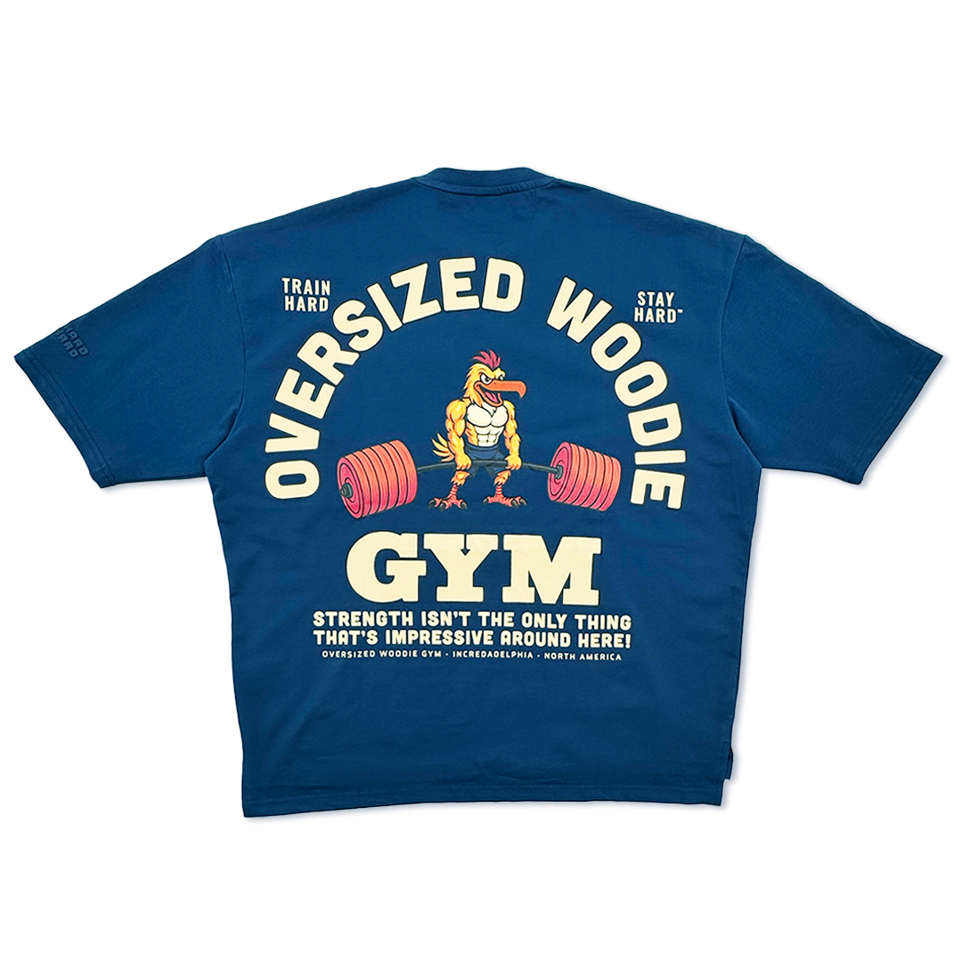 The Drop2 Blue OverSized Woodie “GYM” Pump Cover