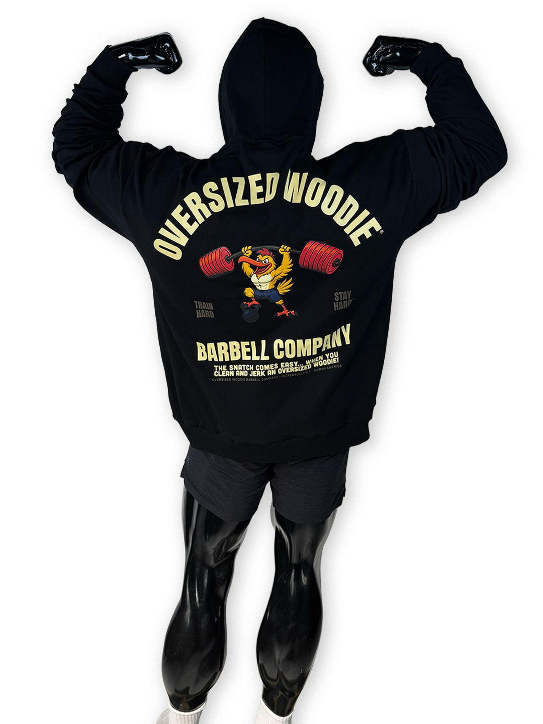 The Drop2 OverSized Woodie “Barbell Company” Hoodie