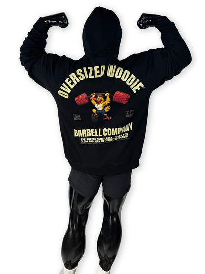 The Drop2 OverSized Woodie “Barbell Company” Hoodie