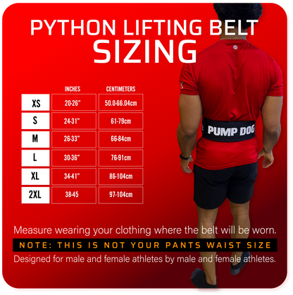 The Python Double-Locking Weightlifting Belt